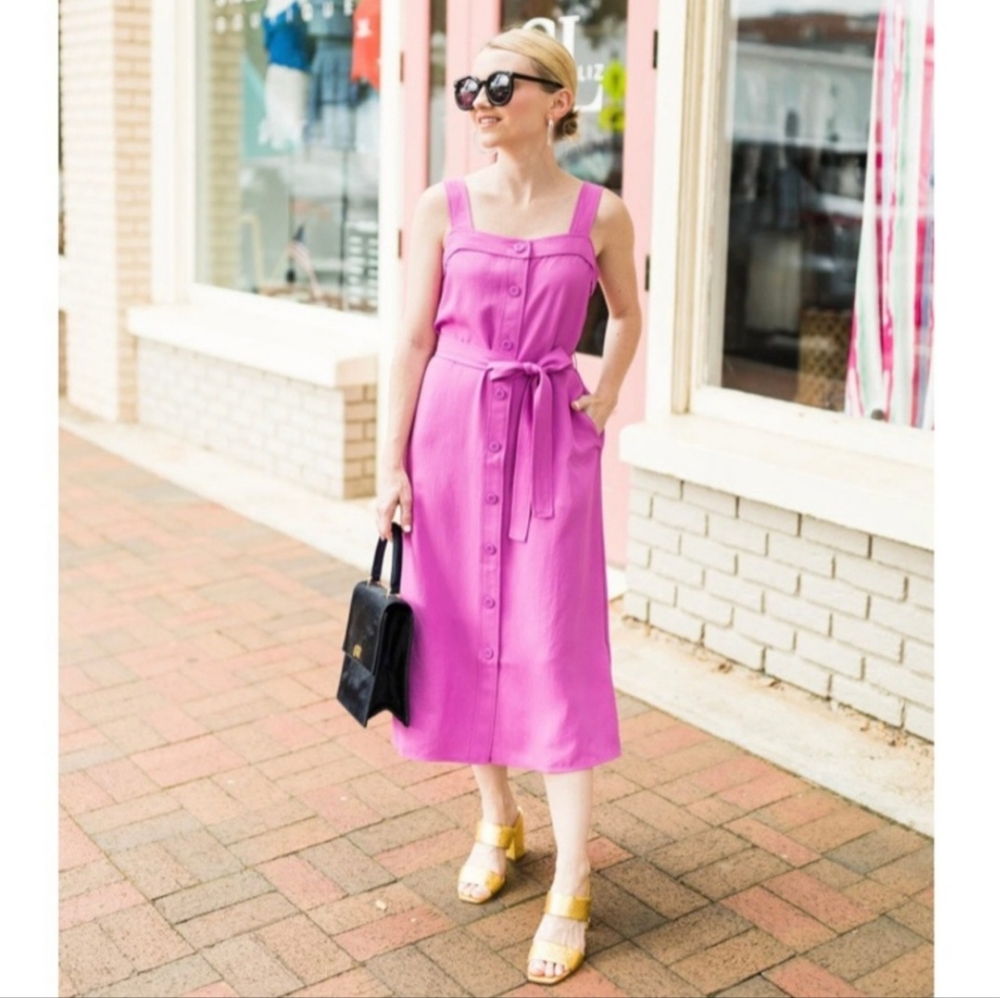 EVERLANE THE JAPANESE GEOWEAVE PICNIC DRESS